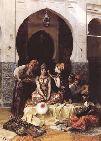 Pierre Marie Beyle La Parure de la mariee (Algerie) (mk32) France oil painting art